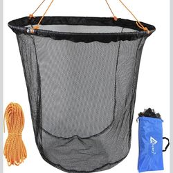Drasry Collapsible Fishing Net w/ Rope - Pier Drop Net