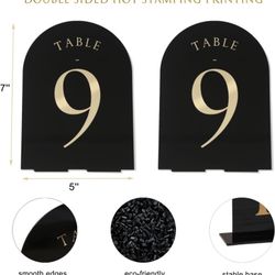 Table Numbers & Candles