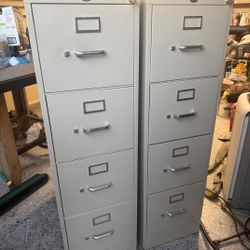 (2) 5 Drawers File Cabinets