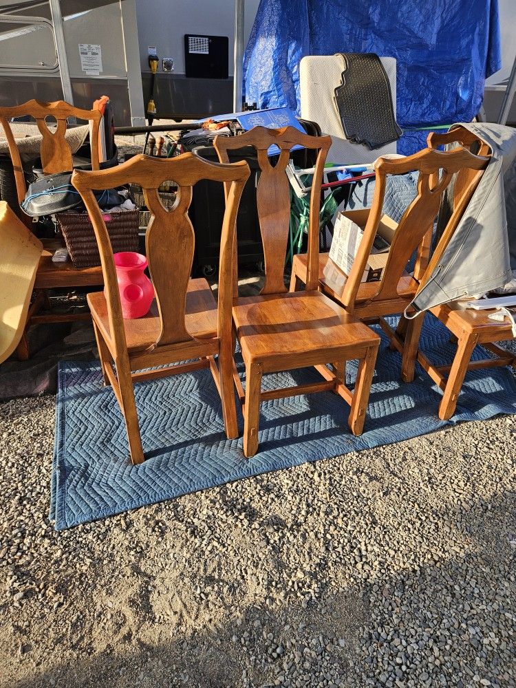 6 Hardwood Chairs..beautiful/sturdy
