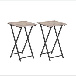 FOLDING  TV TRAY  TABLE  SET OF 2 