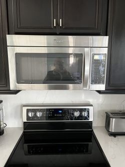 Over The Range Whirlpool Stainless Steel Microwave