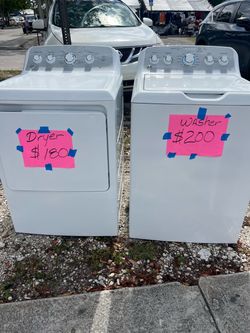 GE Top-Load Washer and Dryer Set