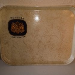vintage Hofstra University cafeteria tray,
