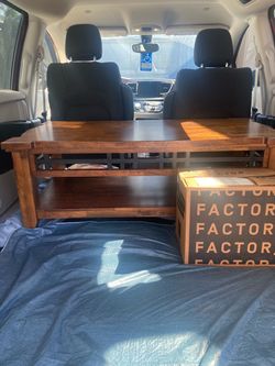 BEAUTIFUL SOLID WOOD COFFEE TABLE….bought for over $1,000 very high end table