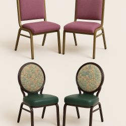 4 Stylish Dining/Accent Chairs – $15 Each