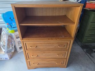 Matching dresser and shelf