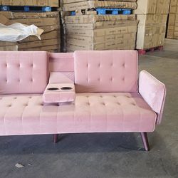 Pink sofa bed