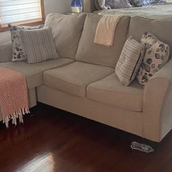 Oatmeal Section Sofa 3 -Years Old