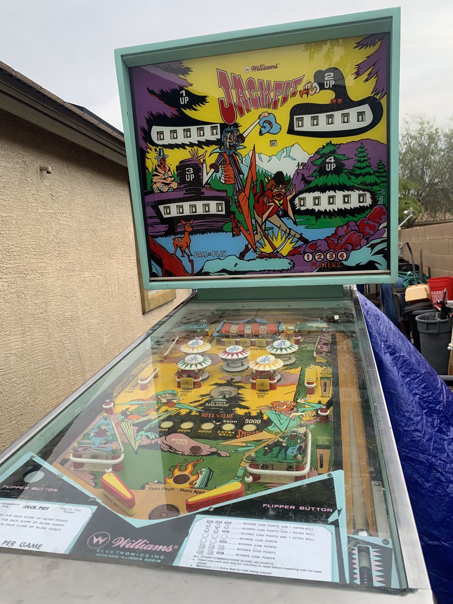 1971 Williams Jackpot Pinball Machine Works!!!