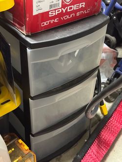 2 x 3 drawer plastic $5.00 each