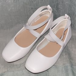 Girls Cross Strap Ballet Flats