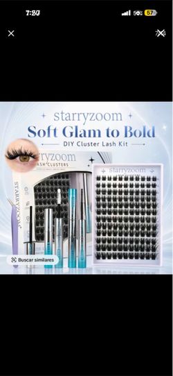 Starryzoom DIY Cluster Lash Kit – Lash Clusters with Bond, Seal & Remover