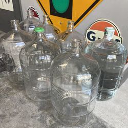 Five (5) Gallon Glass Bottles