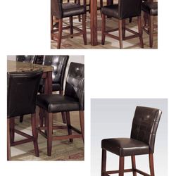 Dining room table set with buffet