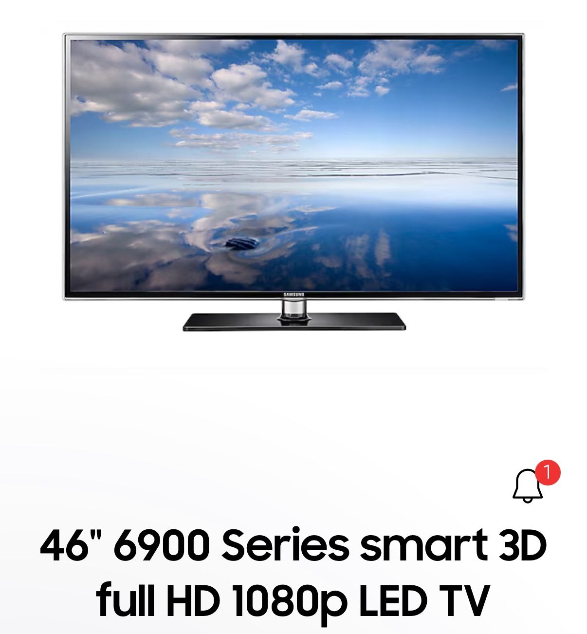 Samsung 3D Smart Tv 46in 