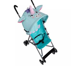 Costco Umbrella Stroller Light Weight Green Unicorn 