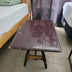 Antique Folding Up Coffee Table 