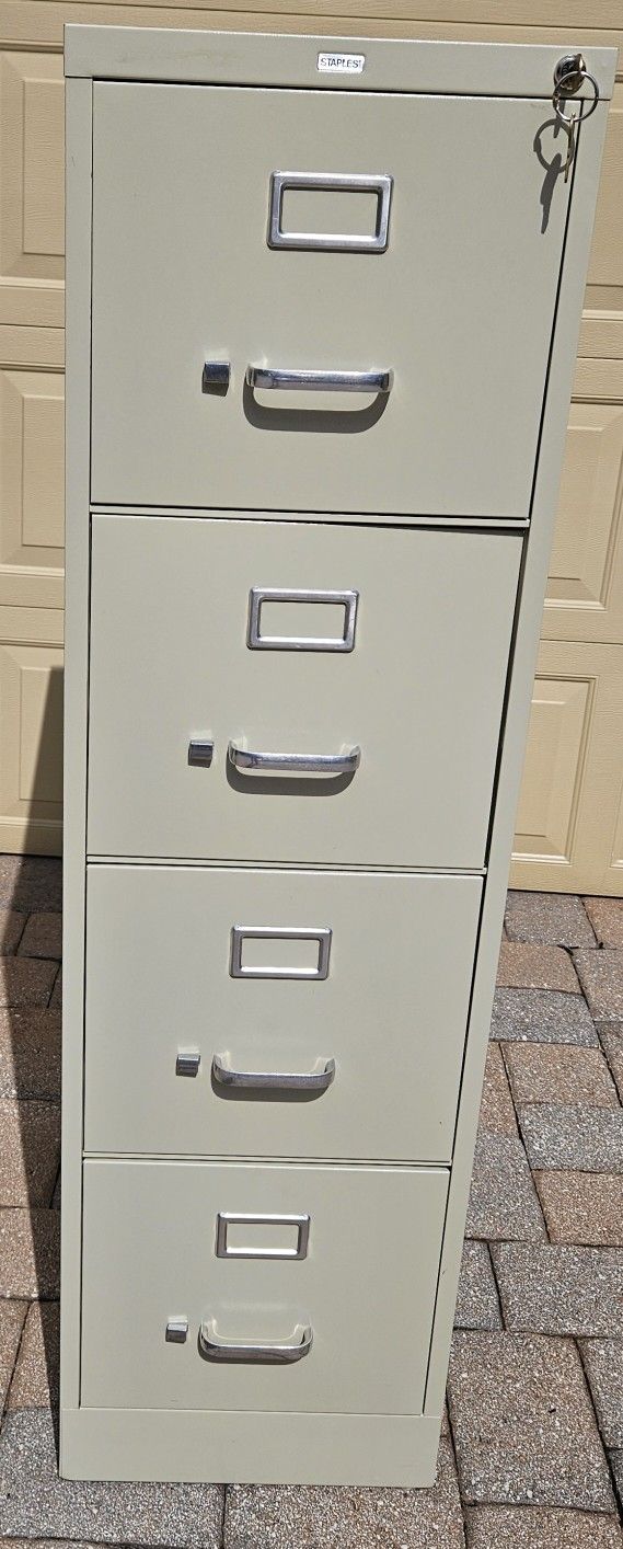 Heavy 5 Drawer Metal File Cabinet