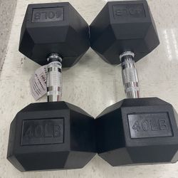 40lbs Pounds Dumbbells