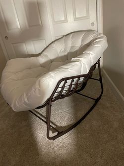 Papasan rocking chair