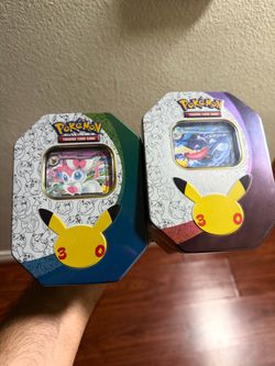 Pokemon 30th Celebration EX Tin Silveon EX & Greninja EX