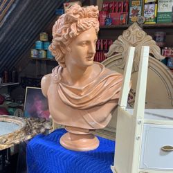 Apollo bust terra-cotta