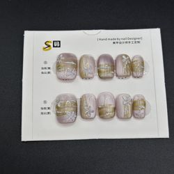 Press On Nails Size S Reusable Handmade