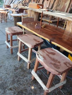 Cedar Wood barstools
