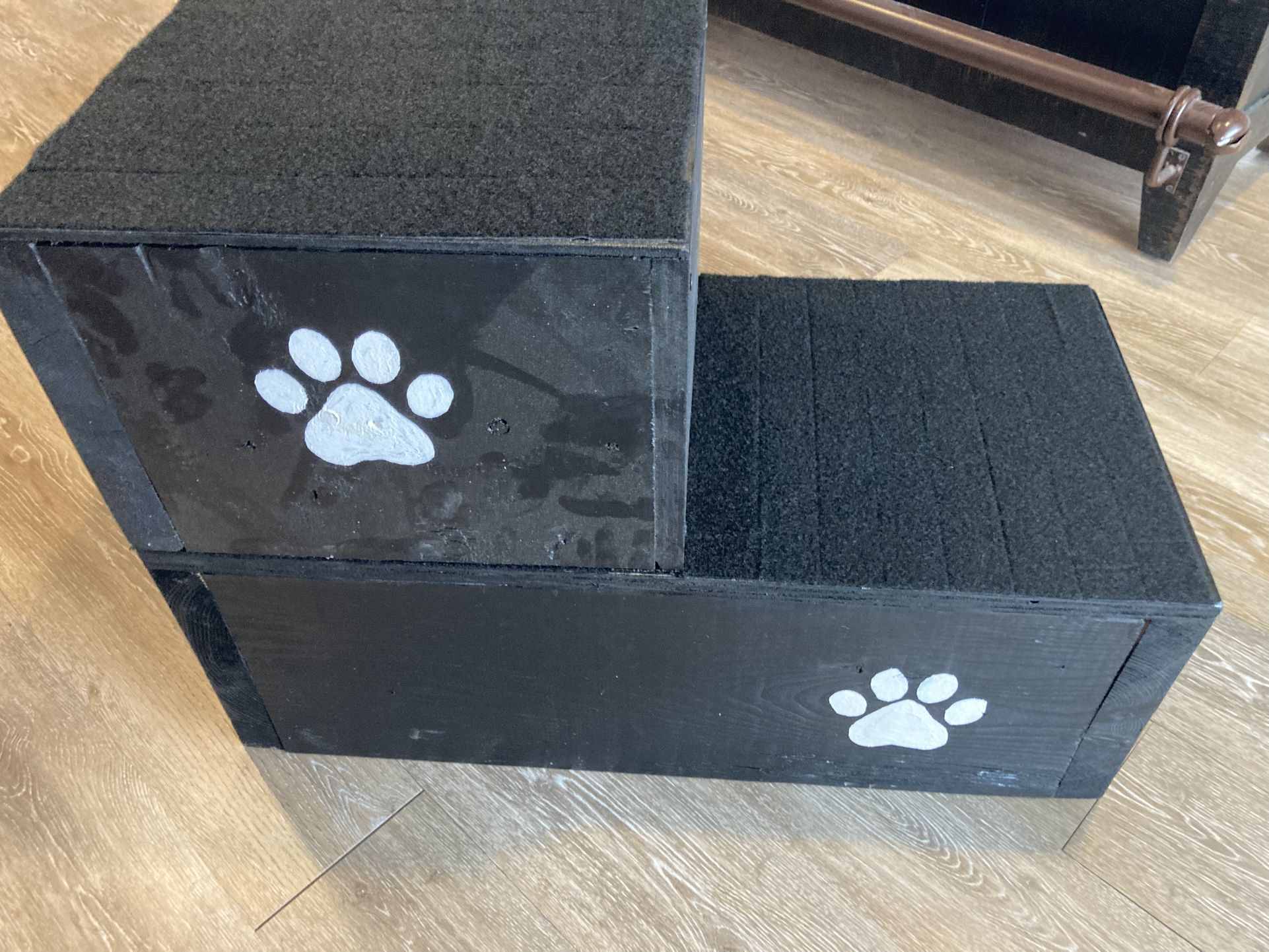 Custom Wood Dog Steps