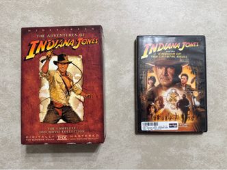 Indiana Jones Complete DVD Box Set Collection + Crystal Skull