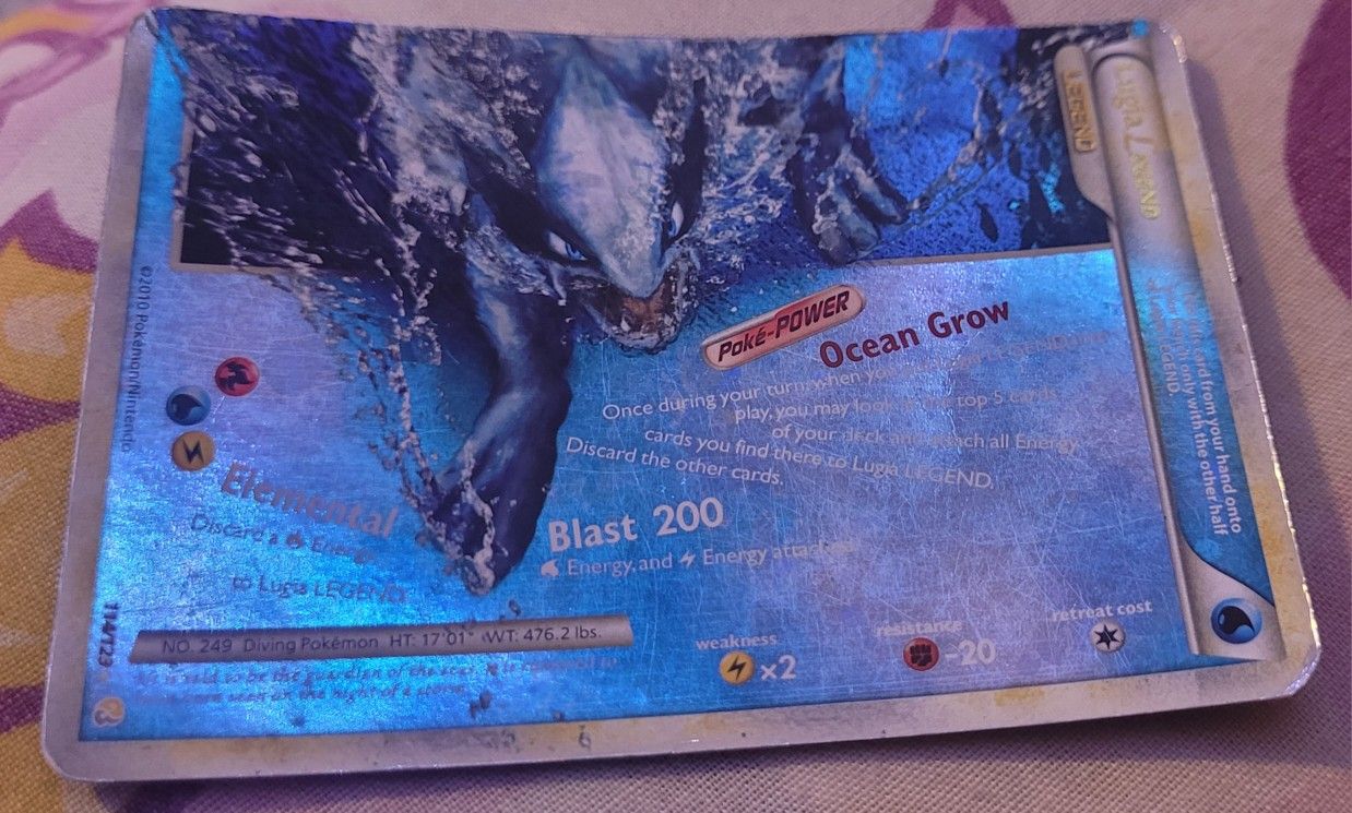 Lugia Legend Card