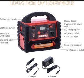 Emergency Power Battery Bank Inverter Dewalt Rigid Makita Milwaukee Ryobi Camping Solar Coleman REI
