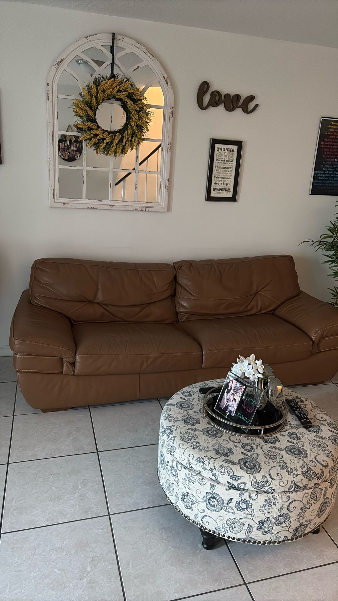 Leather Sofa Like New