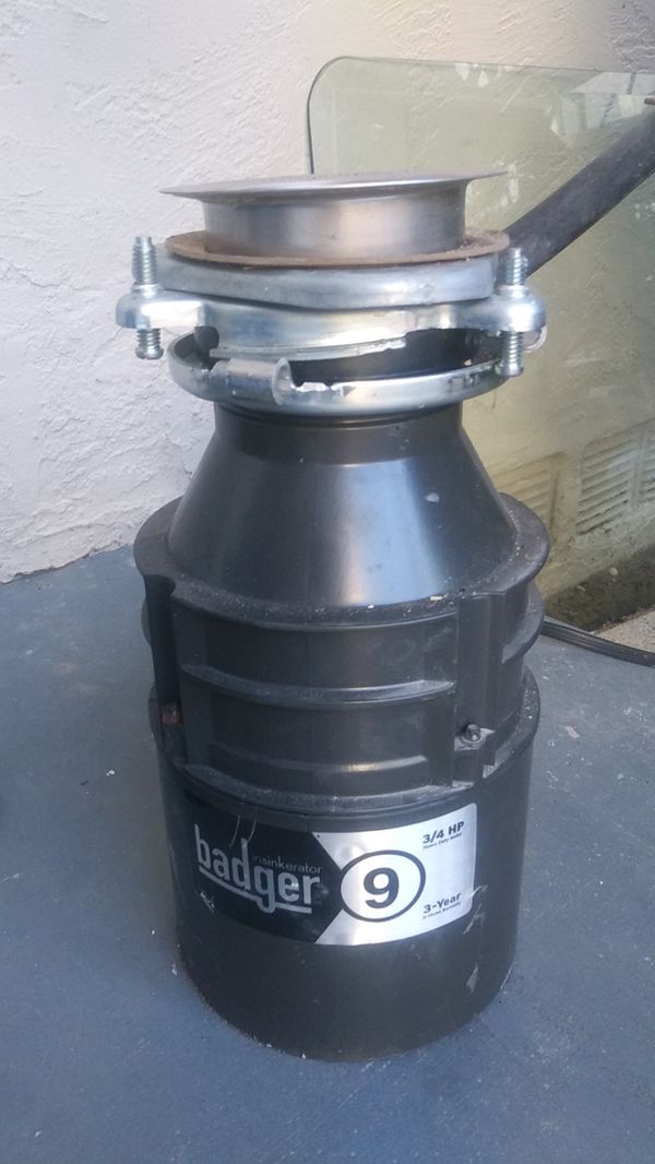 Badger 9 garbage disposal for sale in san diego ca offerup
