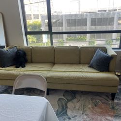 West Elm Dining Table, Sofa, Crate And Barrel Chairs