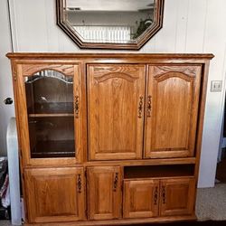 Entertainment Center & Mirror