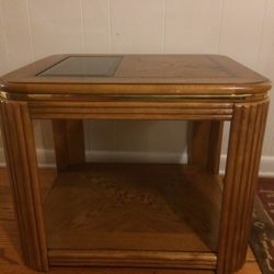 Wood End Table