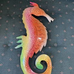 Metal Seahorse Wall Art