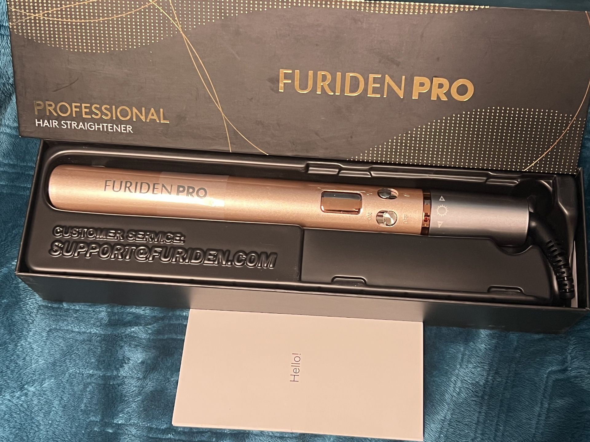 BRAND NEW IN BOX FURIDEN Professional Salon Quality Hair Straightener, Hair Straightener and Curler 2 in 1, Flat Iron Curling Iron in One