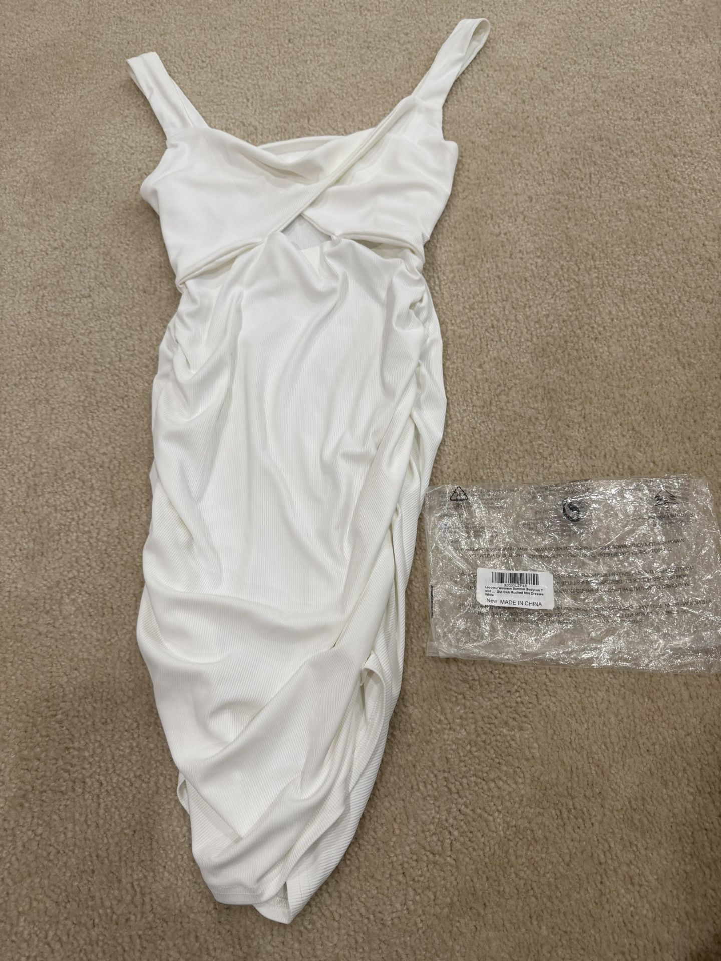NEW Women’s White Bodycon Dress Size Large