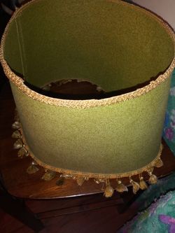 Vintage lamp shade cover. W/Tassels