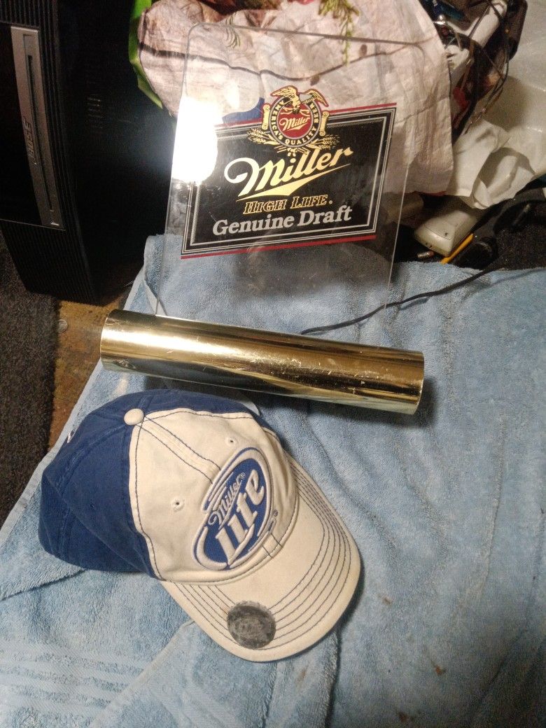 MILLER High Life Light And Miller High Life Cap With Bottle Opener