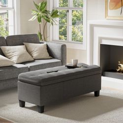 47” Dark Gray Ottoman - MY04