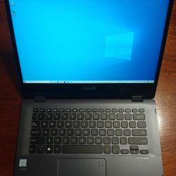 2021 Asus Touchscreen 14 Inch 2 In 1 Laptop/Tablet 8th Gen Intel CPU 8 GB Ram 128 GB SSD 1080P Hi Res LCD Screen Webcam HDMI WiFi Bluetooth Windows 10