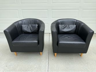 Black Leather Chairs