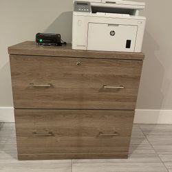 2-Drawer Washed Oak Lateral File Cabinet