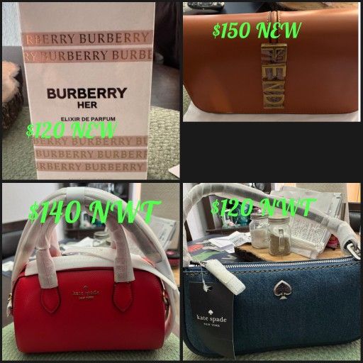 Kate Spade Fendi Burberry Perfume And Purses
