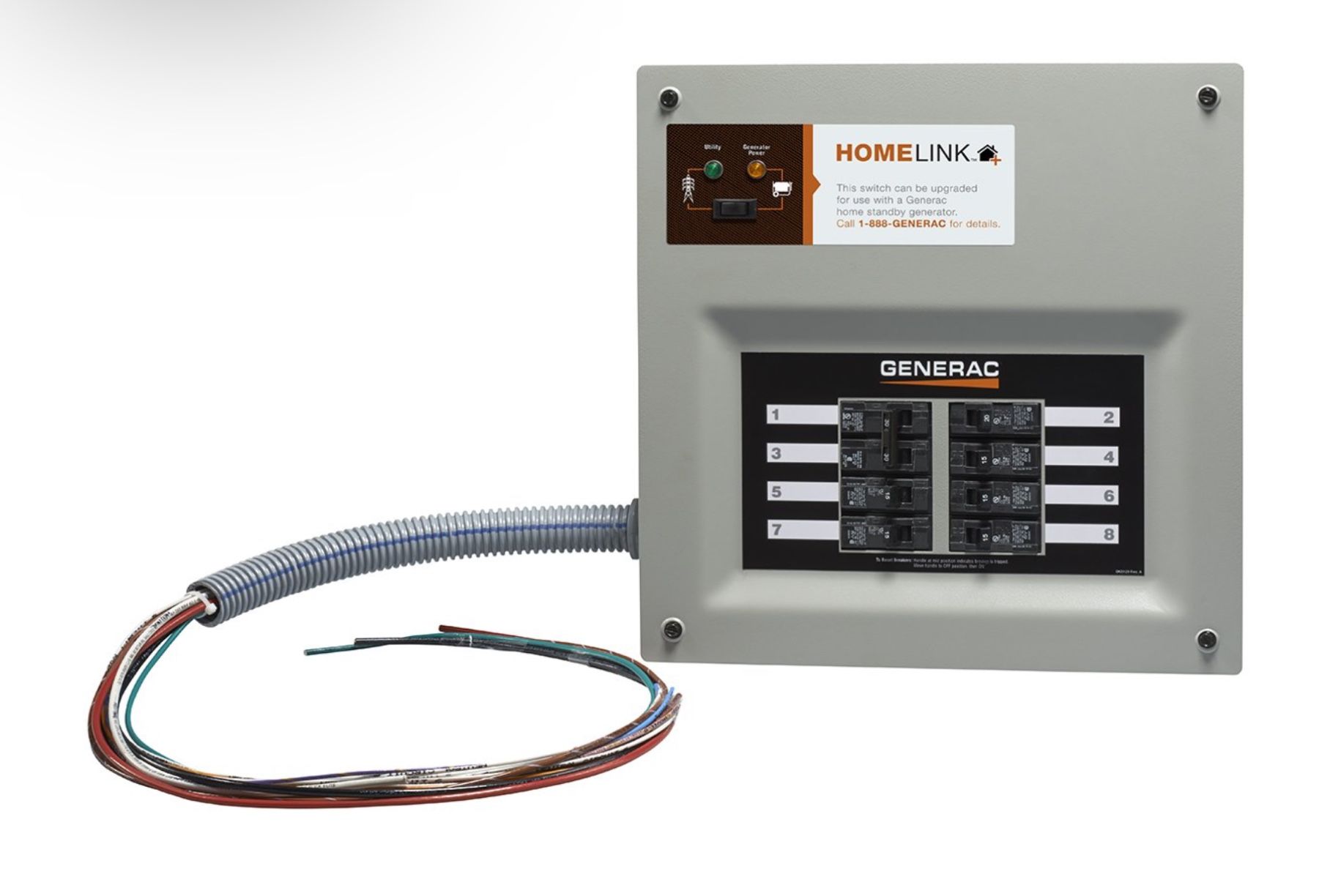 New Generac 9855 50-Amp HomeLink Generator Transfer Switch System