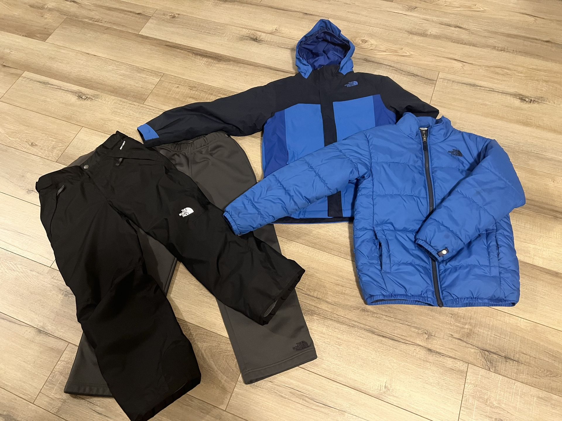 North Face Tri Climate DryVent 3-1 Jacket & Lined Pants Boys M 10/12 